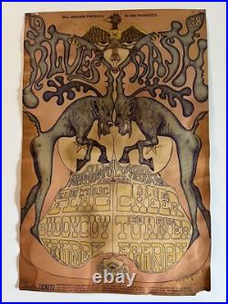 Rough But Rare 1968 S. F. Fillmore/original 14x21 Concert Poster /ike&tina Turner