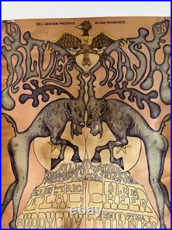 Rough But Rare 1968 S. F. Fillmore/original 14x21 Concert Poster /ike&tina Turner