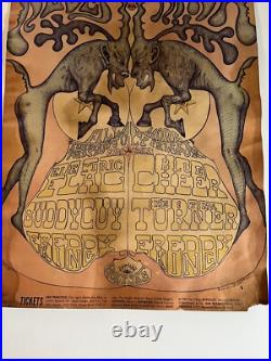 Rough But Rare 1968 S. F. Fillmore/original 14x21 Concert Poster /ike&tina Turner