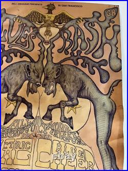 Rough But Rare 1968 S. F. Fillmore/original 14x21 Concert Poster /ike&tina Turner