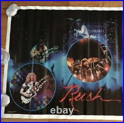 Rush 1979 Poster ORIGINAL Unused 2112 Time Period Live Concert Performance Rare