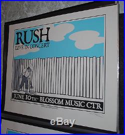 Rush Cleveland Pittsburgh 2004 concert poster set #/99 RARE Tom Sawyer fence art