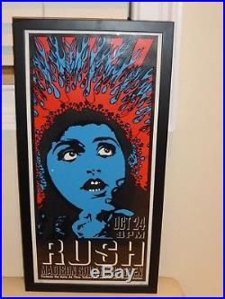 Rush Framed Poster Limited Edition 141/200 Of The 2002 Concert
