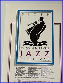 Russian River Jazz Fest Original Concert Poster