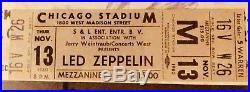 $$$ SALE $$$ Led Zeppelin Mint Concert Ticket Framed With Poster 12x18