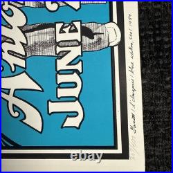 SINGED 1980 Dancing Muddy Waters Concert Poster Art by Danny Garrett