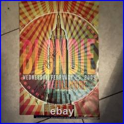 SINGED Blondie Original Autographed Poster The Fillmore Concert Feb. 25, 2009