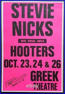 STEVIE NICKS / Hooters Original Boxing Style Concert Poster 1989 FLEETWOOD MAC