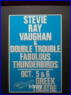 STEVIE RAY VAUGHAN / FABULOUS THUNDERBIRDS OG Promo Concert Poster 1988 Jimmie