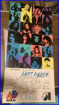 STUDIO 54 Last Dance / Final Concert Poster DONNA SUMMER GRACE JONES CHER 1996