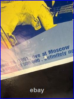SUPER RARE PANTERA MONSTERS OF ROCK MOSCOW CONCERT POSTER 1991! 24x36
