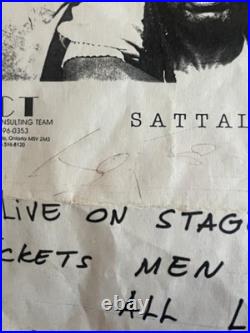Sattalites Signed Concert Poster-Bruce Robinson, Jo Jo Bennett Rare Reggae