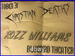 Scarce Rozz Williams Death Christian Concert Poster Bluebird Theater Denver CO