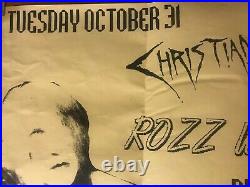 Scarce Rozz Williams Death Christian Concert Poster Bluebird Theater Denver CO