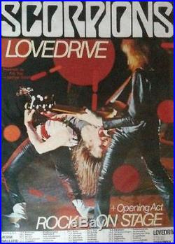 Scorpions Germany Original Concert Poster 1979 Rare