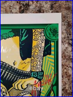 Scorpions Signed Concert Poster Coa Included Overall Size 11 X 17 Inches