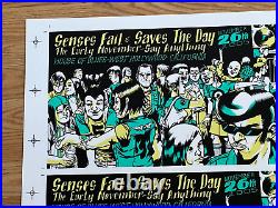 Senses Fail Saves The Day Early November WeHo Original 2 Concert Poster Proof
