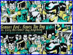 Senses Fail Saves The Day Early November WeHo Original 2 Concert Poster Proof