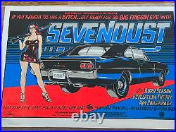 Sevendust New Year's Eve Signed 300/300 Orlando Original Concert Poster Stainboy
