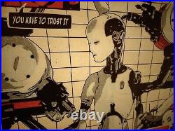 Signed Bjork Concert Poster Framed with Event Pass Oakland 2001 BGP-271