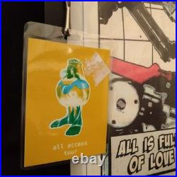 Signed Bjork Concert Poster Framed with Event Pass Oakland 2001 BGP-271