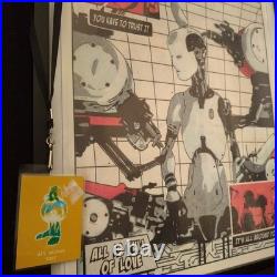 Signed Bjork Concert Poster Framed with Event Pass Oakland 2001 BGP-271 Signed Bjork Concert Poster Framed with Event Pass Oakland 2001 BGP-271