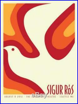 Sigur Ros Seattle 2012 Concert Poster Silkscreen Original Dan Stiles