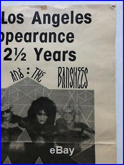 Siouxsie And The Banshees Concert Gig Poster Original Robert Smith 1984