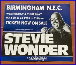 Six Original Earth Wind and Fire Stevie Wonder soul concert posters 1980s 90s