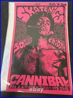 Skatenigs Vintage Concert Poster Signed by Jason Austin 1970
