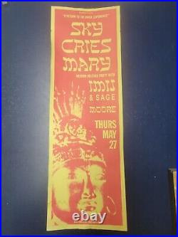 Sky Cries Mary Original Seattle Concert ShowithPromo Posters Collection Signed