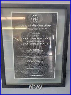 Sky Cries Mary Original Seattle Concert ShowithPromo Posters Collection Signed