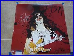 Slash Guns & Roses Signed Autograph 24x24 Steadman Concert Poster PSA Certified
