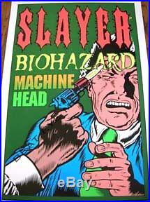Slayer Concert Poster-taz, Kozik, Juxtapoz, Coop, Megadeth