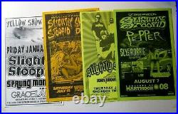 Slightly Stoopid 4 Concert Original Seattle Posters Lot 2001, 2005, 2008 & 2009