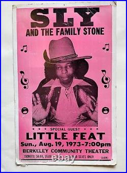 Sly And The Family Stone Original Concert Poster 14 x 22 1973 Tribune Rare