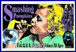 Smashing Pumpkins POSTER Concert Silkscreen Signed by Kozik 96-2 Los Angeles