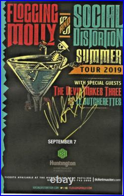 Social Distortion Mike Ness Hand Signed Gig/ concert poster 9/7/2019 Chicago