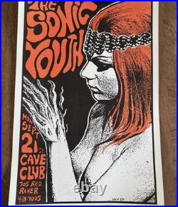 Sonic Youth Concert Poster 1987-austin Texas-frank Kozik