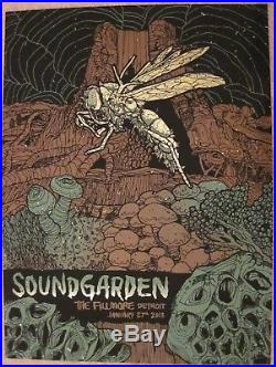 Soundgarden Concert Poster Detroit King Animal Tour 2013 Chris Cornell