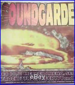 Soundgarden Mercer Arena Seattle concert poster Kozik December'96 Chris Cornell
