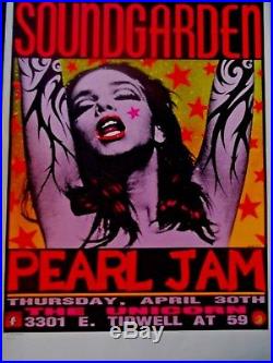 Soundgarden Pearl Jam Lithograph Concert Poster Frank Kozik #88 New Near Mint