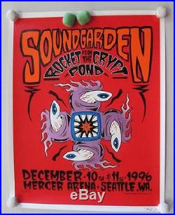 Soundgarden Seattle 1996 Concert Poster Silkscreen Forbes Original Chris Cornell