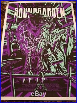 Soundgarden Spring Tour 2017 Concert Poster 18x24 Blacklight Chris Cornell