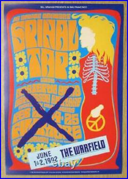 Spinal Tap Warfield 1992 Concert Poster Bg57 Original Grateful Dead