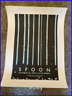 Spoon Concert Posters, 2007-2008, Collection of 3 by Strawberry Luna originals