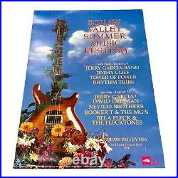 Squaw Valley Vintage Concert Poster 1991 Jerry Garcia Jimmy Cliff Tower Of Power