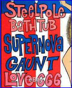 Steelepole Bathtub Unsane 1995 Original Silkscreen Concert Poster Coop S/N