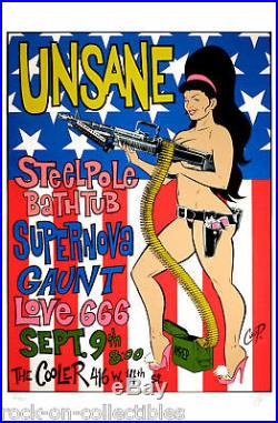 Steelepole Bathtub Unsane 1995 Original Silkscreen Concert Poster Coop S/N