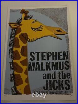 Stephen Malkmus And Jicks Mercury Nashville Signed /100 Original Concert Poster